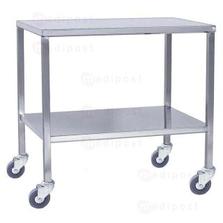 Table a instruments mobile 2 plateaux 75x50cmsoude M01