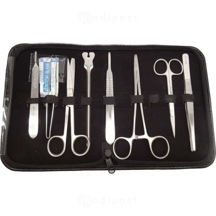 Kit de formation de suture Avec trousse de dissection 9 Instruments