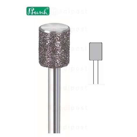 Fraise diamant - cylindrique ø 6,5mm - Side grip grain moyen