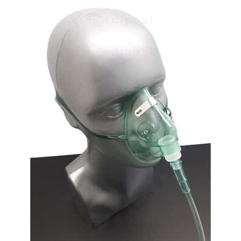Masque à oxygène pédiatrique avec tubulure de 2 mètres