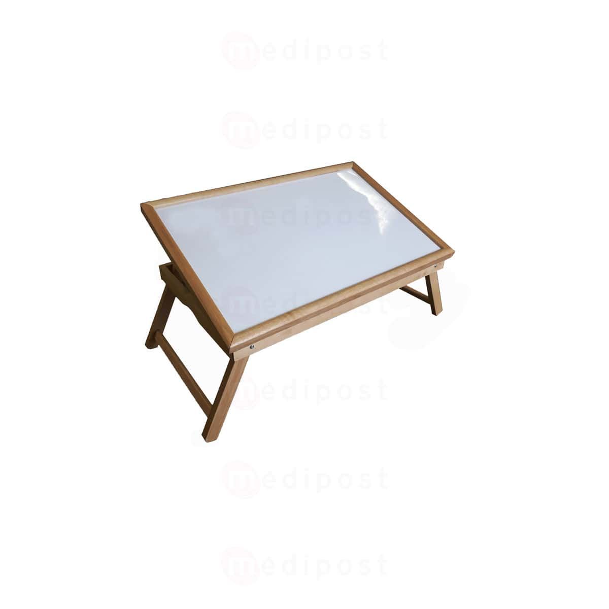 tablette de lit inclinable, table de lit avec plateau inclinable