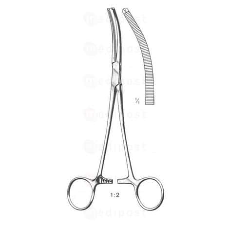Pince hemostatique Rochester Ochsner courbe avec dents M02