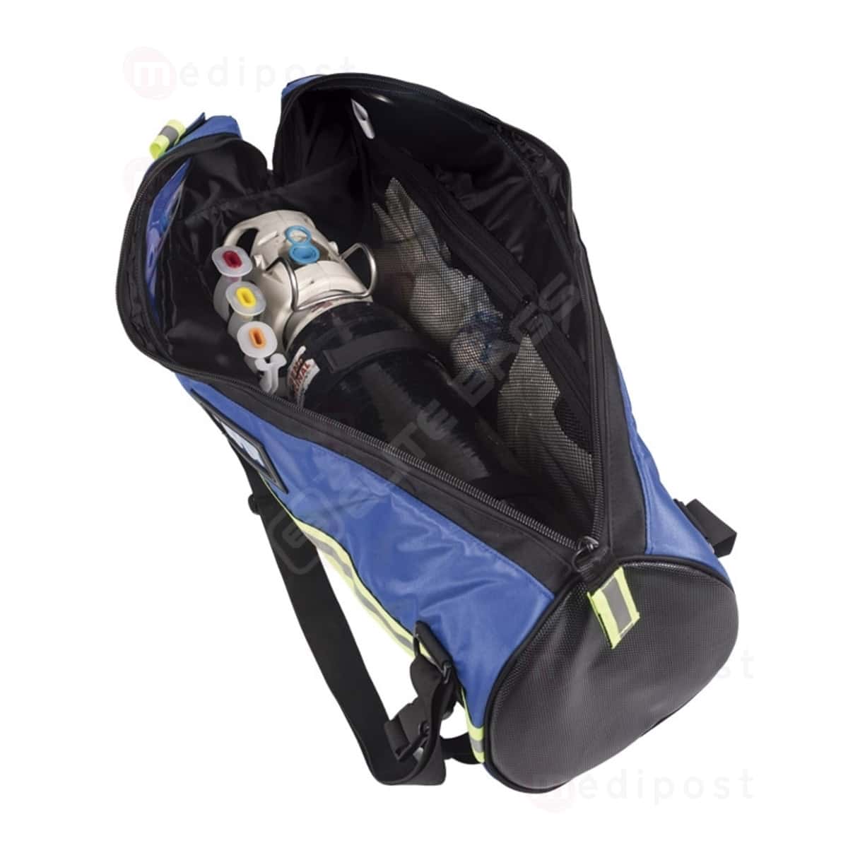 Sac de transport cylindrique pour bouteille a oxygene M02