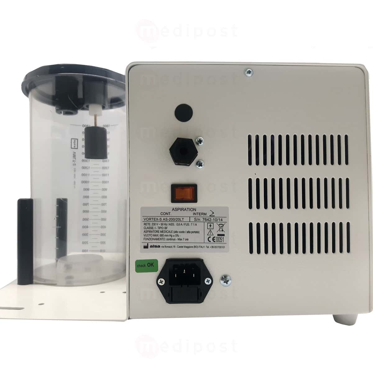 Pompe d aspiration Vortex AS 200 20L 2L M03