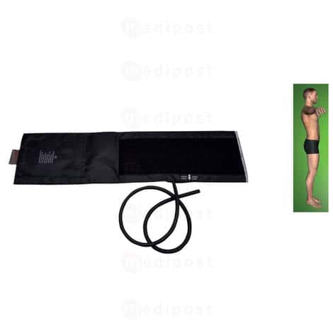 Brassard velcro adulte avec poumon 1 tuyau 12x23cm M02