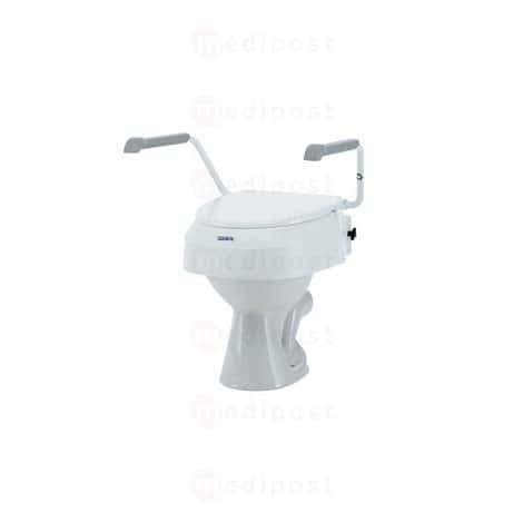 Rehausseur WC reglable 6 10 15 cm AT900 avec accoudoirs M02