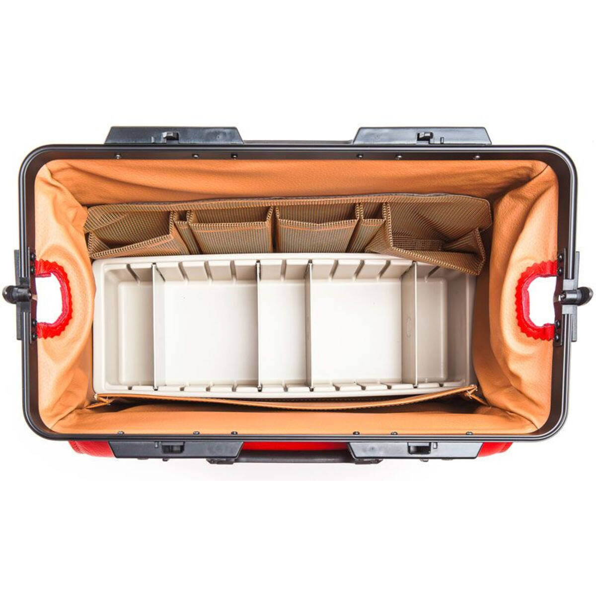 7002DS Mallette Rusticana en cuir 2 poches croix blanche Rouge M02