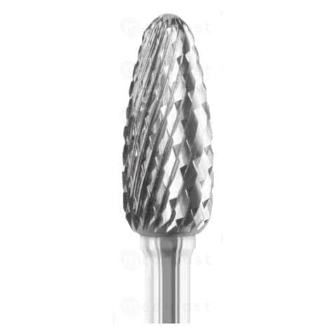 Fraise carbure ovale diametre4mm denture croisee moyenne M02