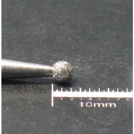 Fraise diamant boule diametre2 3mm grain moyen M03