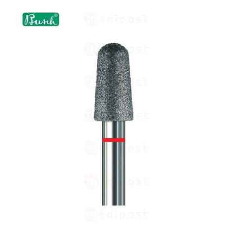 Fraise diamant cone arrondi diametre3 3mm Grain fin M02