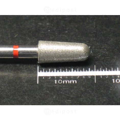 Fraise diamant cone arrondi diametre4mm Grain fin M03