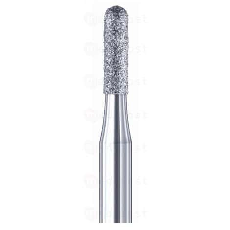 Fraise diamant cylindrique arrondi diametre2 7mm grain moyen M02