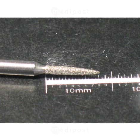 Fraise diamant flamme diametre1 4mm grain moyen M03