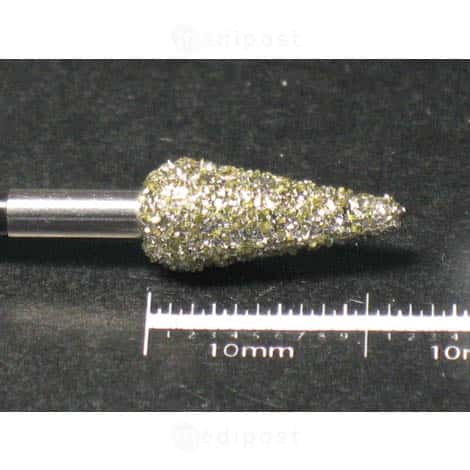 Fraise diamant flamme diametre5mm grain super gros M03