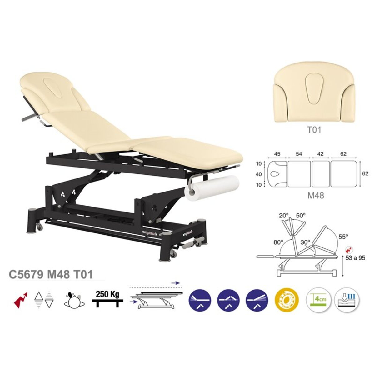 ASCC79 C5579C7979C7579 Table electrique technique T01 62x207 serie C79 M03