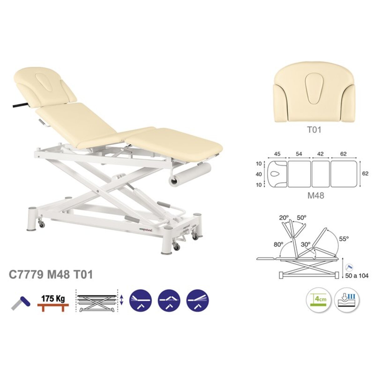 ASCC79 C5579C7979C7579 Table electrique technique T01 62x207 serie C79 M06