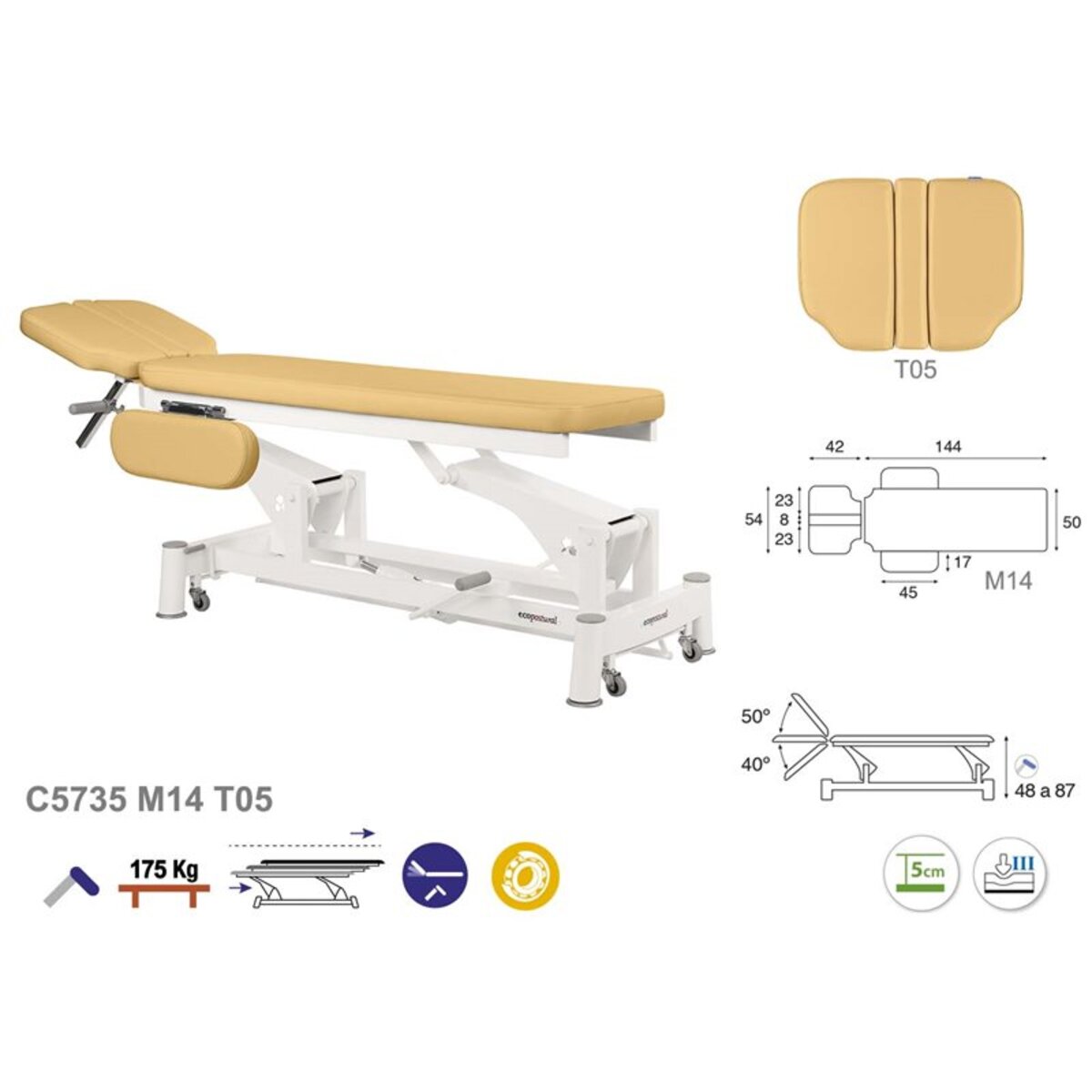 ASCC35 C5935C7935C5535C7535 Table electrique technique T05 50x188 serie C35 M07