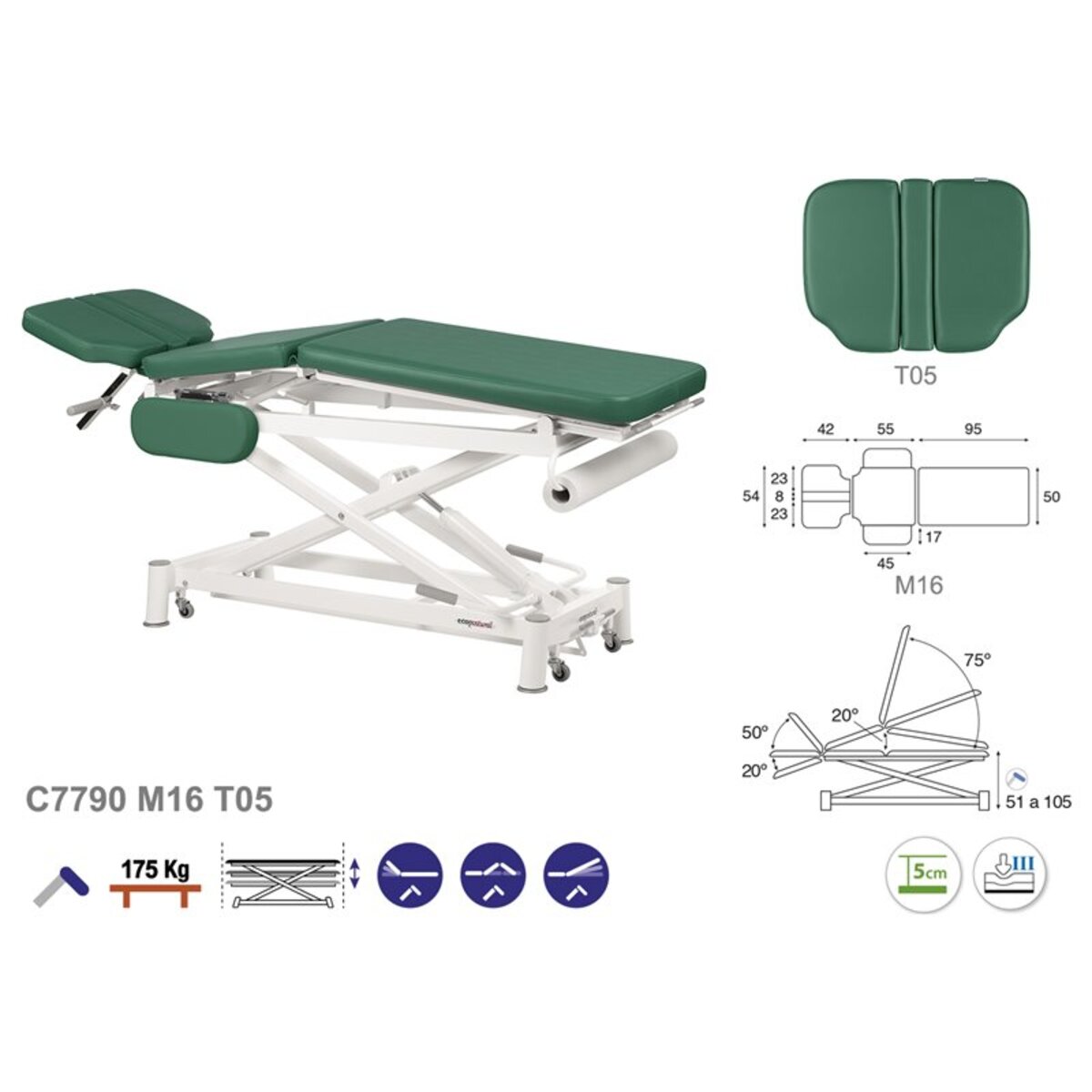 ASCC90 C5990C7990C5590C7590 Table electrique  multifonction T05 50x198 serie C90 M07