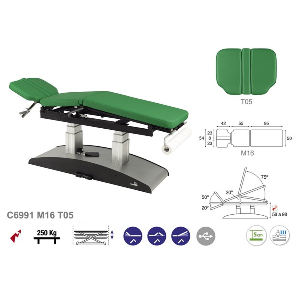 ASCC91 C5991C7991C5591C7591 Table electrique multifonction T05 50x198 serie C91 M09
