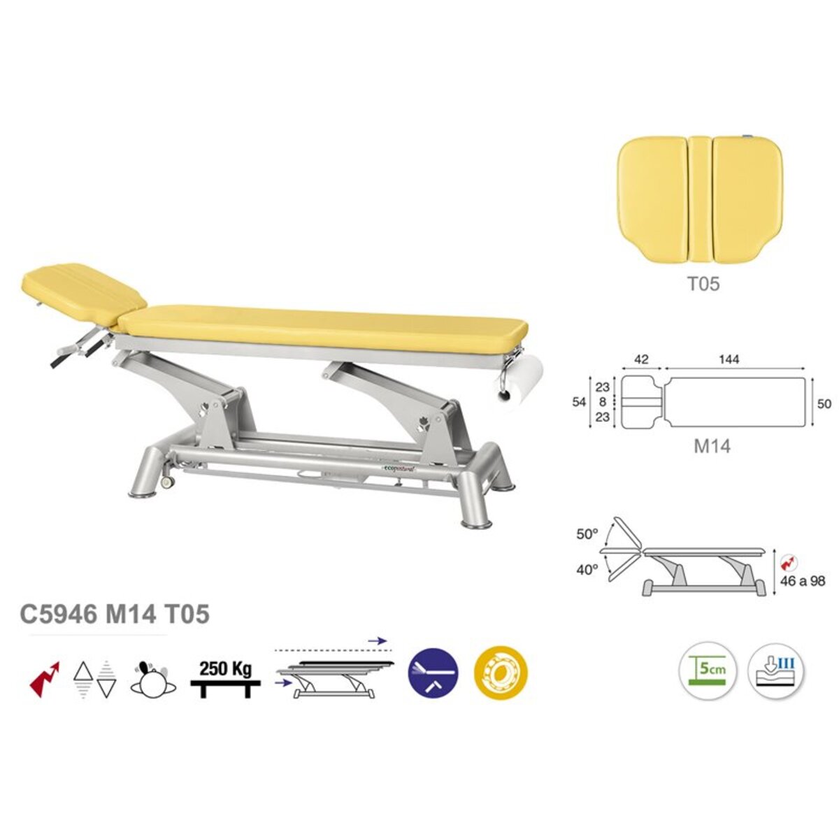 ASCC46 C5946C7946C5546C7546 Table electrique technique T05 50x188 serie C46 M03