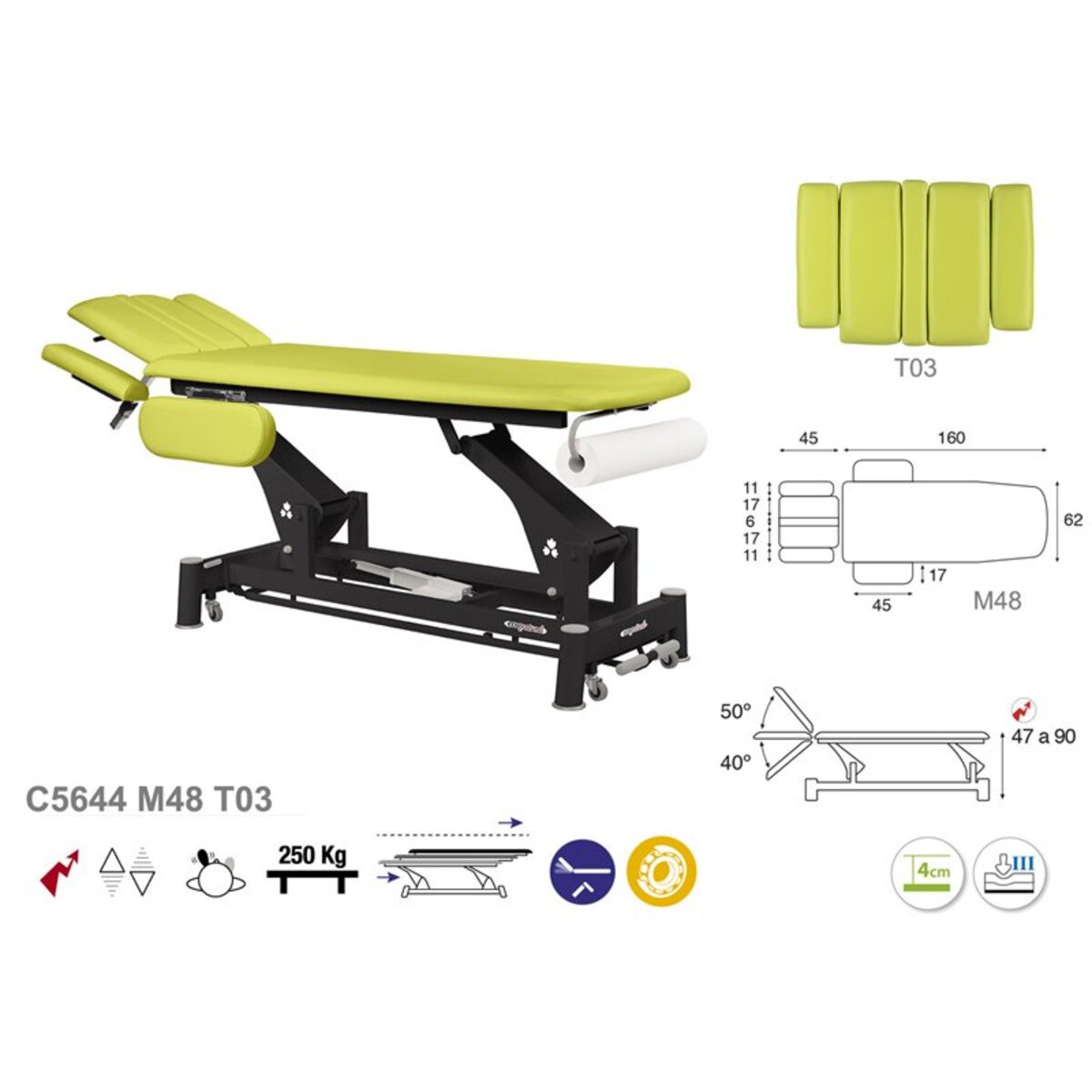 ASCC44 C5944C7944C5544C7544 Table electrique technique T03 62x207 serie C44 M04
