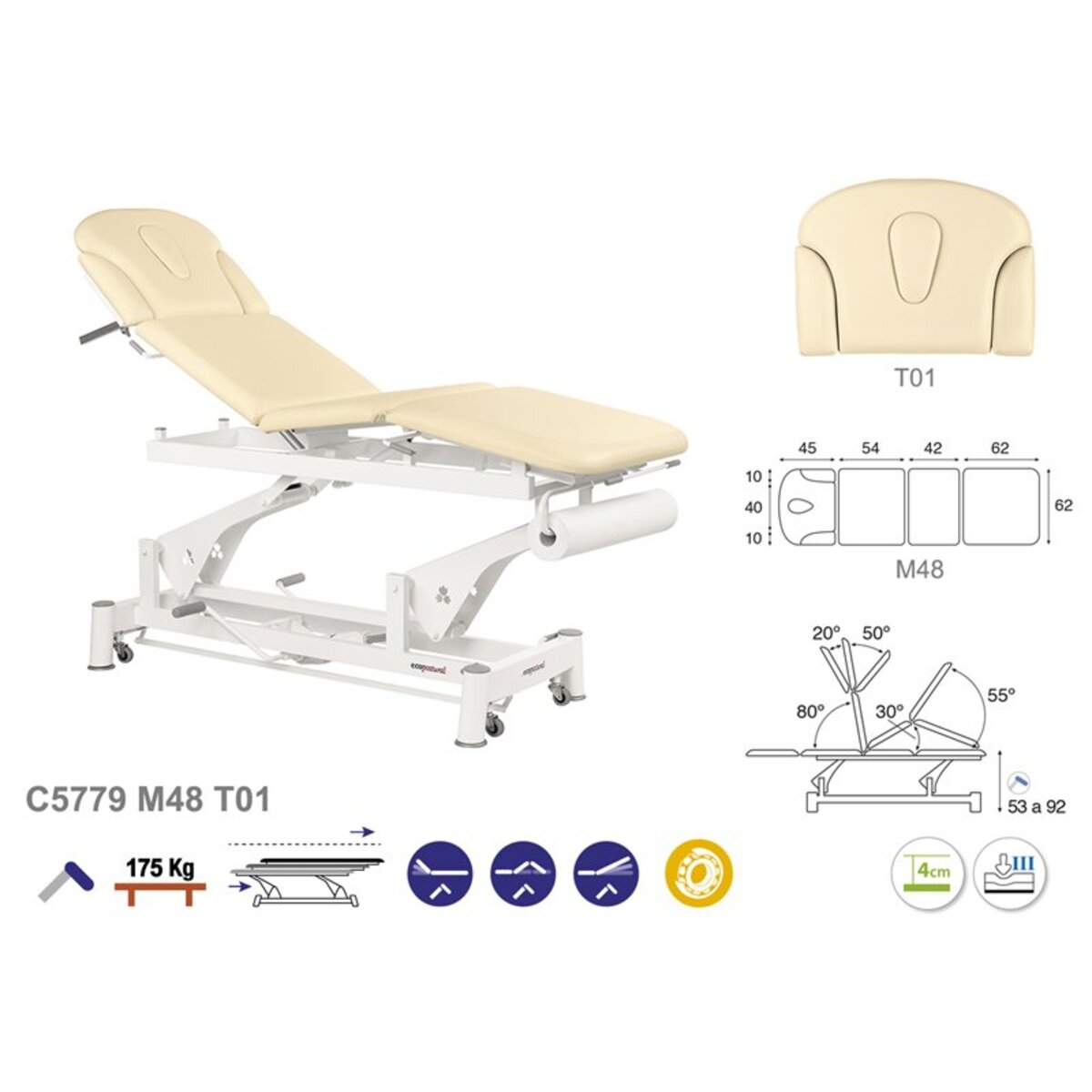 ASCC79 C5579C7979C7579 Table electrique technique T01 62x207 serie C79 M07