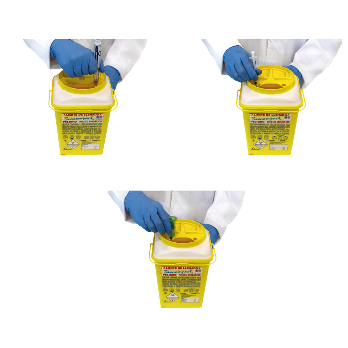 SANBC03LAZ Collecteur daiguilles Biocompact 3 litres M03