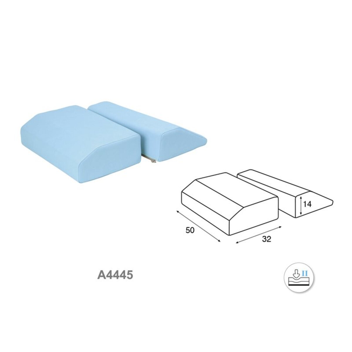 A444530 Jeu de coussins en trapeze Ecopostural M02