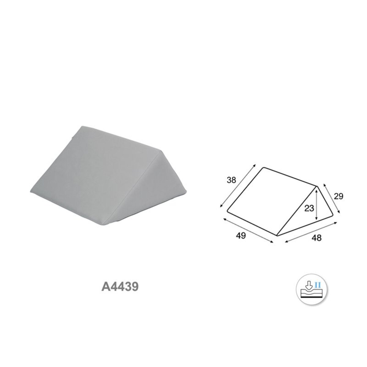 A4439 Coussin triangulaire Ecopostural moyen format M02