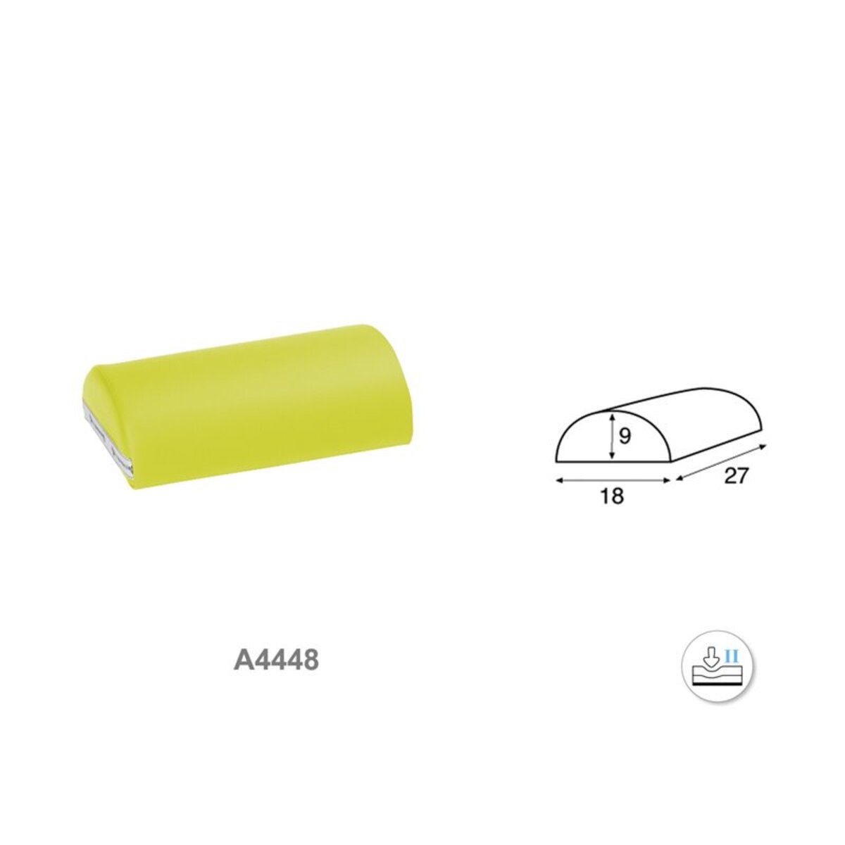 A4448 Coussin demi-cylindre Ecopostural petit format court M02