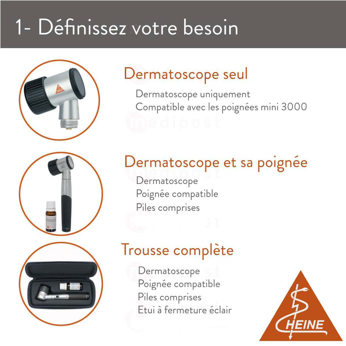 D-888.78.0XX Dermatoscope Mini 3000 Heine M02