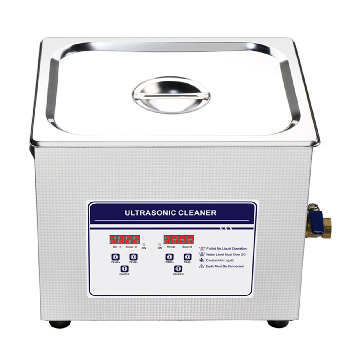 060S Nettoyeur à ultrasons digital avec évacuation  15 litres M02