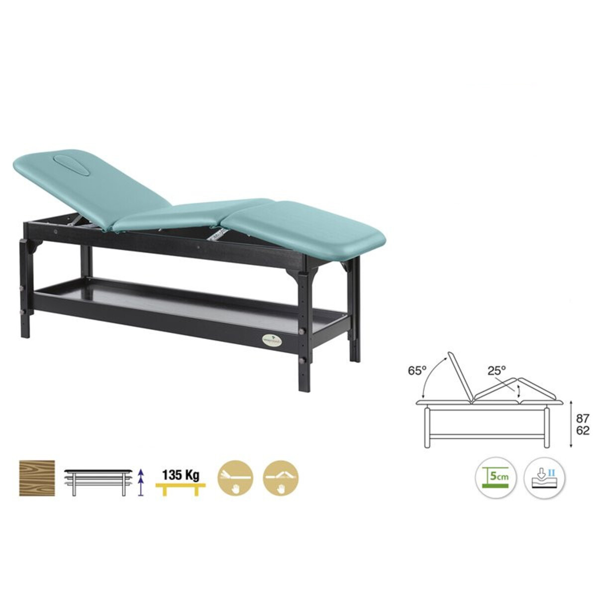 ASC-C32P3S (C3239W,C3299K,C3229,C3123) Table d'examen fixe 3 plans série C32 Ecopostural M02