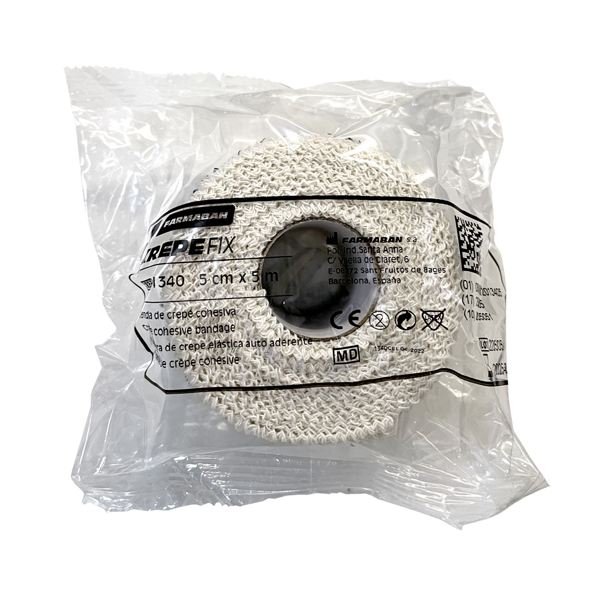 134XX Bande crêpe cohésive sans latex Krepefix M02