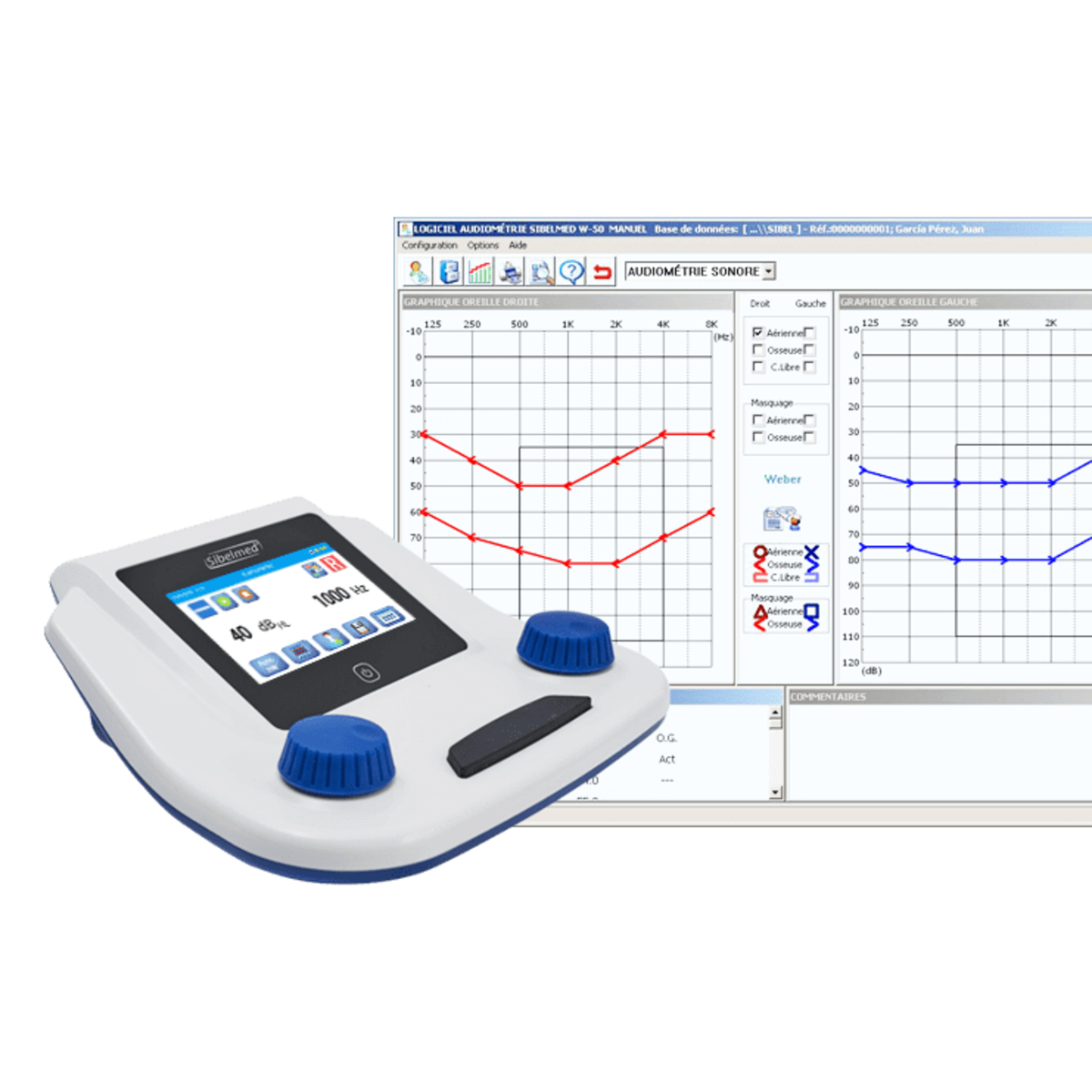 09132X Audiomètre Sibelsound DUO (A), à écran couleur tactile M04