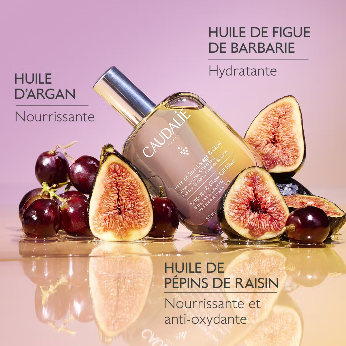 CAUDALIE HUILE SOIN LISSAGE&GLOW 50ml M04