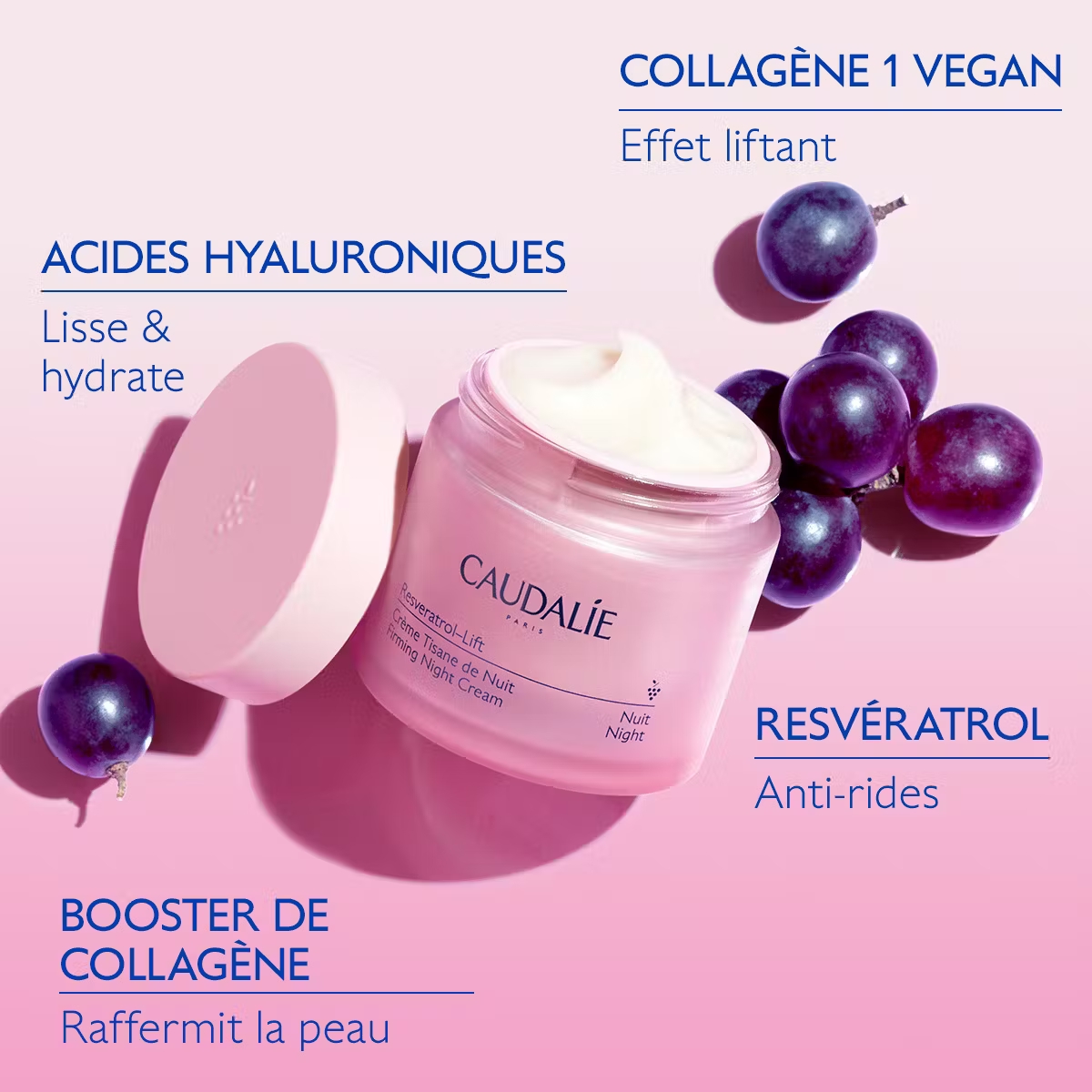 CAUDALIE RESVERATROL CREME TISANE NUIT 50ML M02