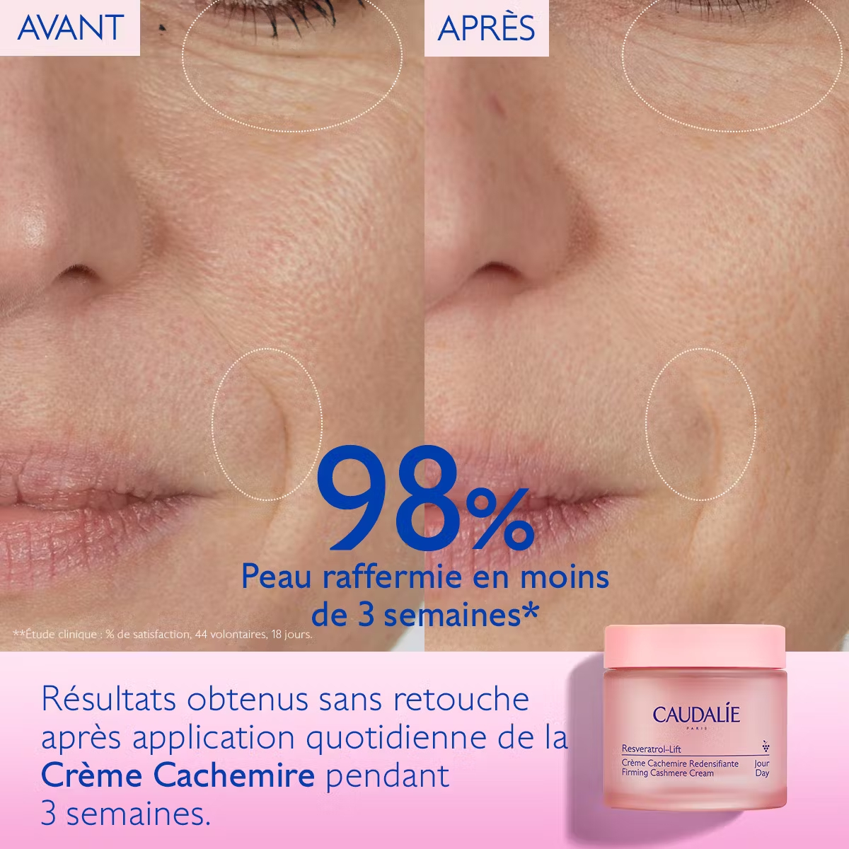 CAUDALIE Resvferatrol-lift Crème Cachemire Redensifiante 40ML M02