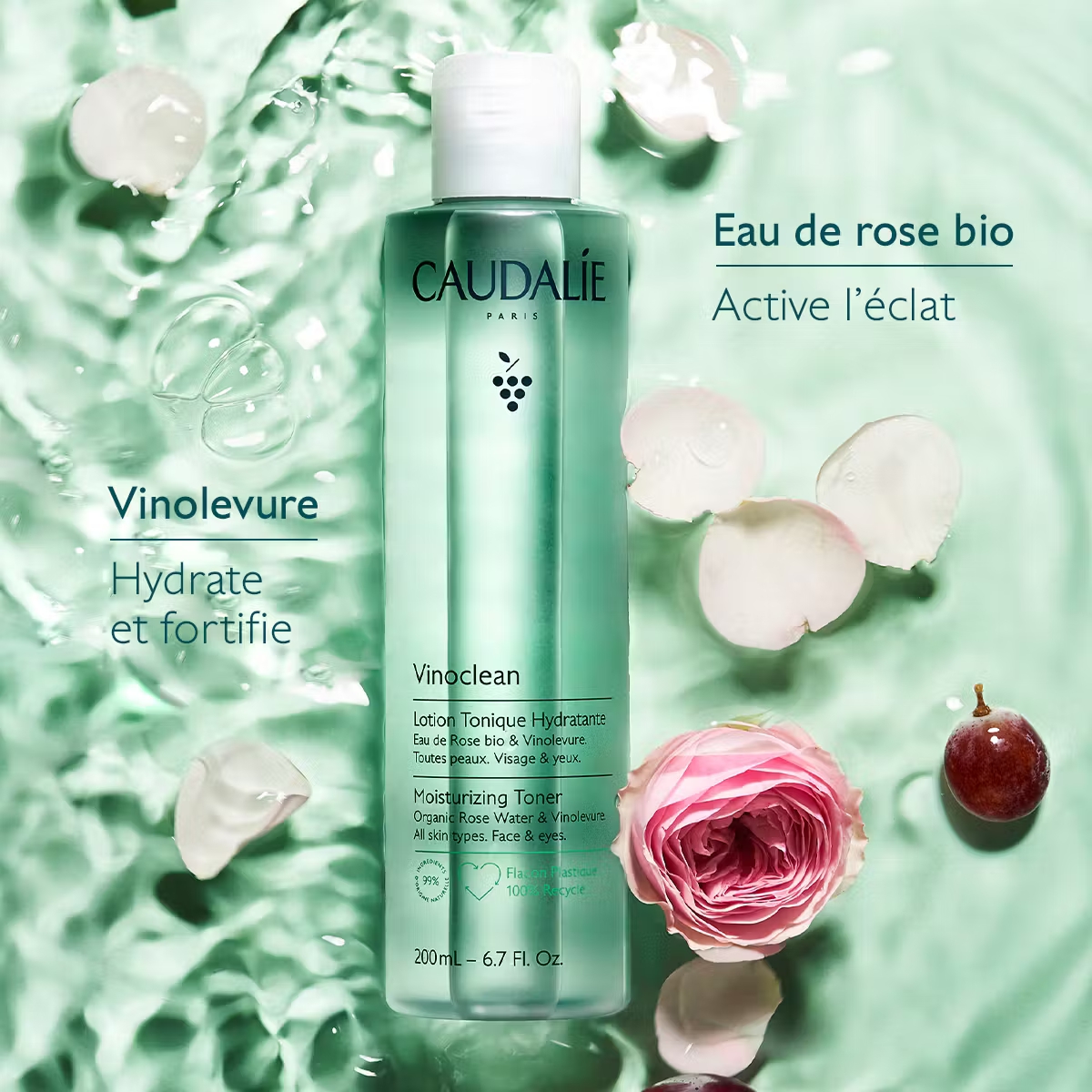 CAUDALIE Vinoclean Lotion Tonique Hydratante 400ml M02