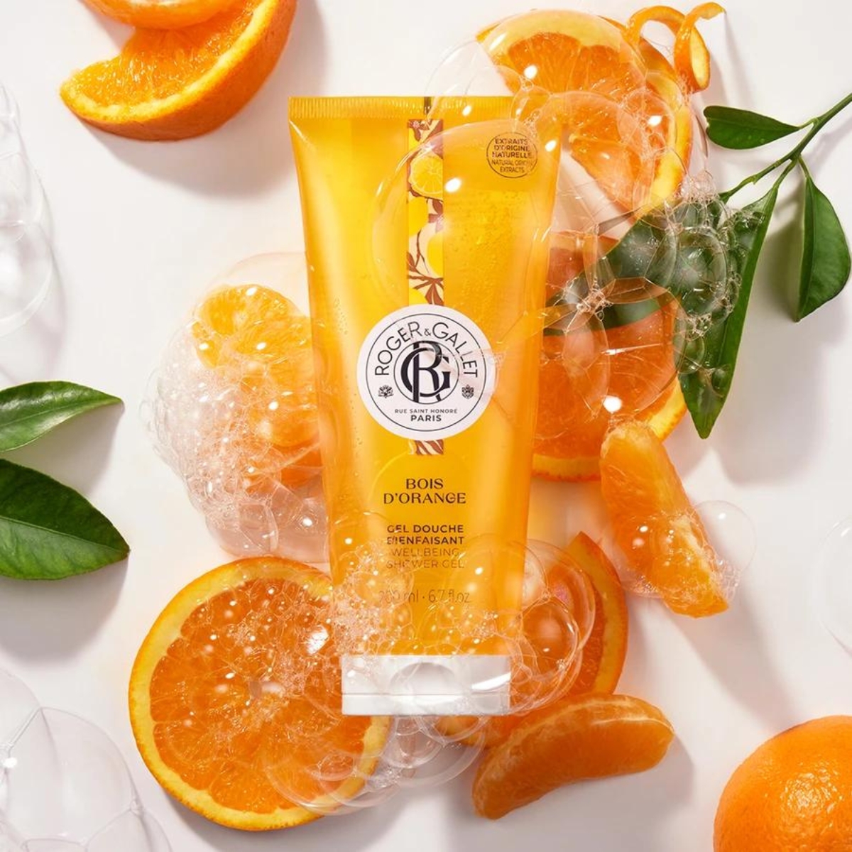 ROGER&GALLET Gel Douche Bienfaisant 200 ml BOIS D'ORANGE M03