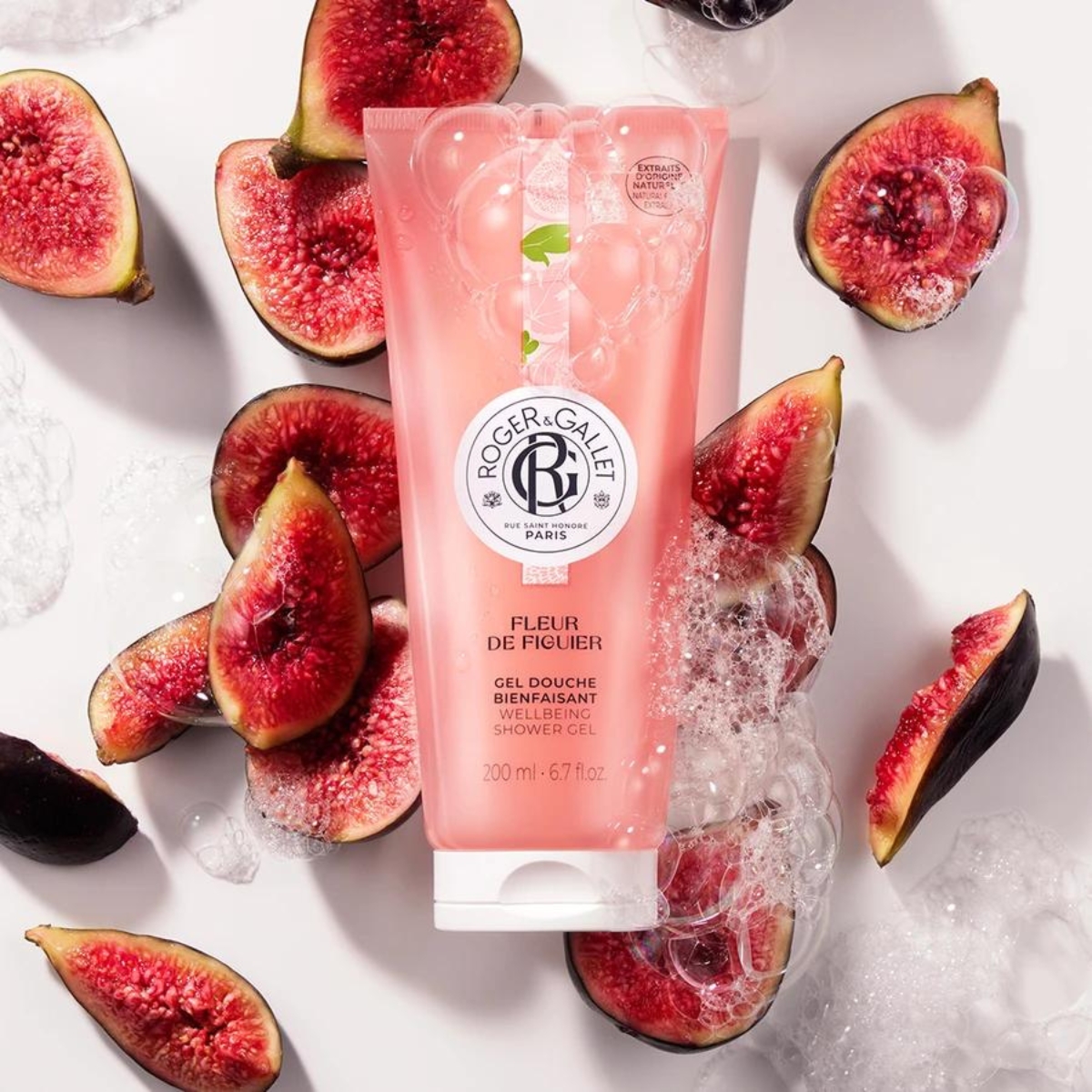 ROGER&GALLET Gel Douche Bienfaisant 200 ml FLEUR DE FIGUIER M02