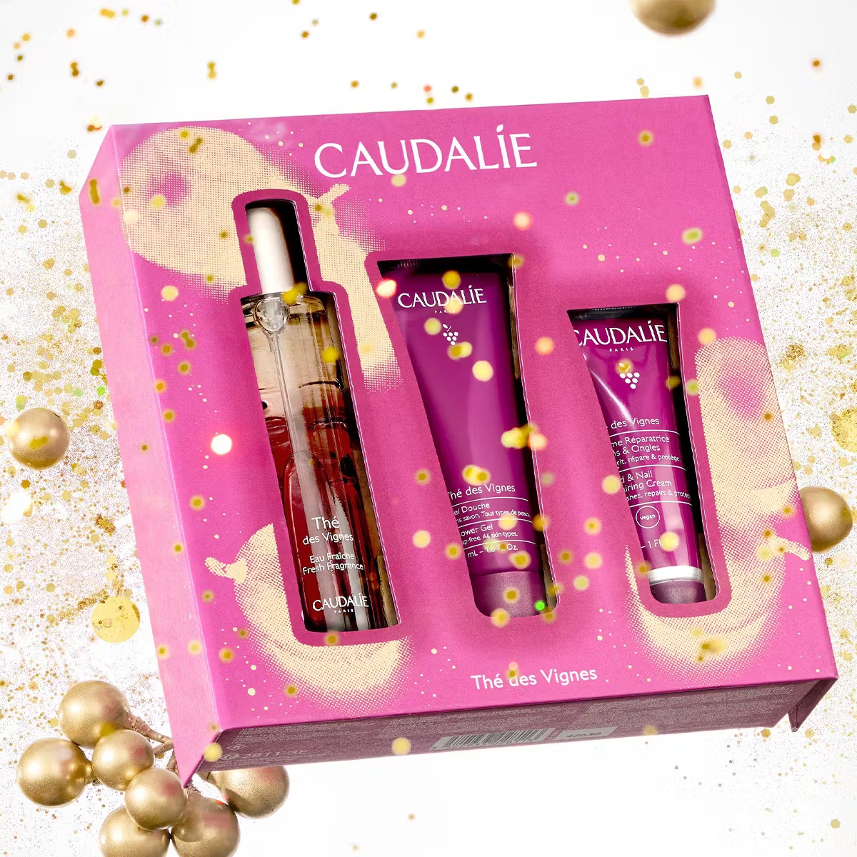 Caudalie coffret noel eau fraiche the 3 prod M02