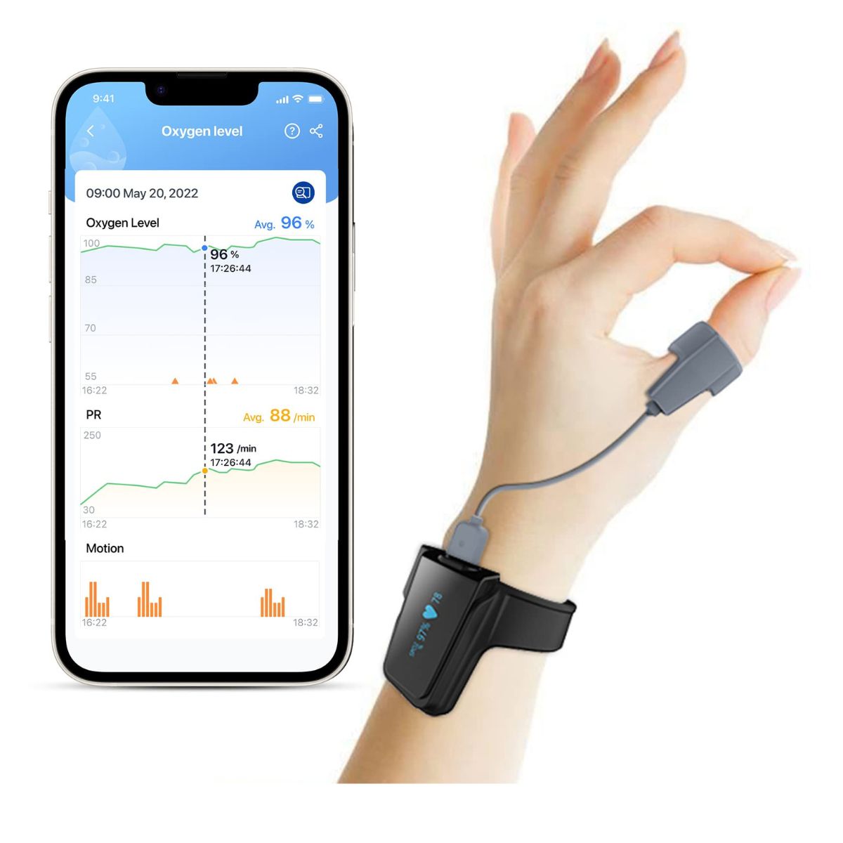 CHECKME O2 MAX Montre oxymetre M03