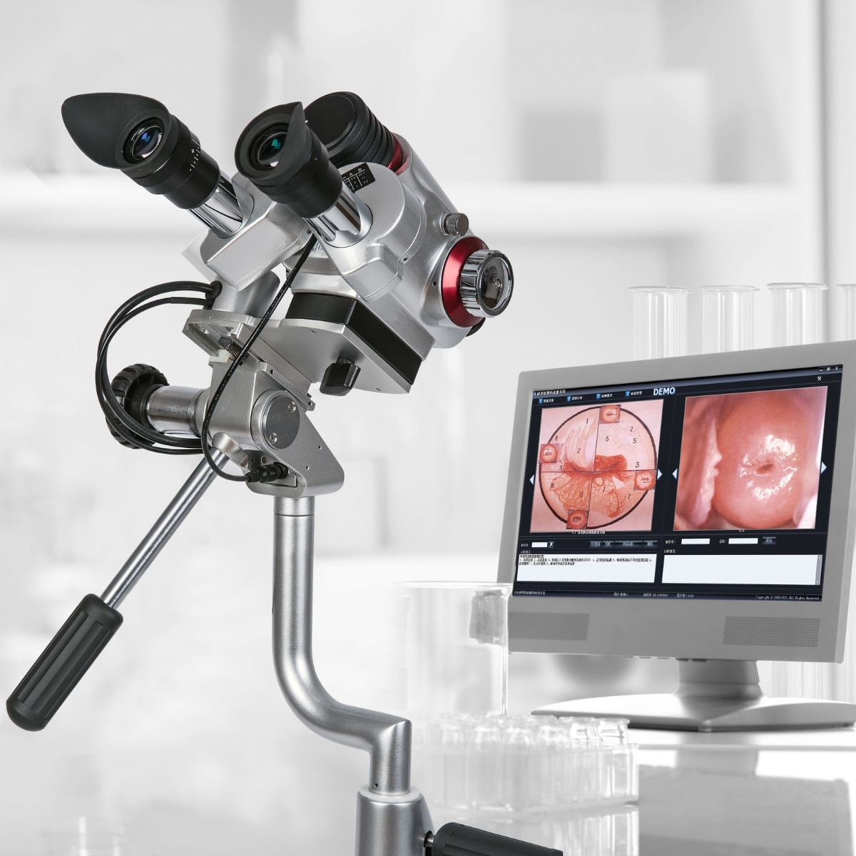 DA Vidéo-Colposcope HD sur pied à roulettes lesté M07