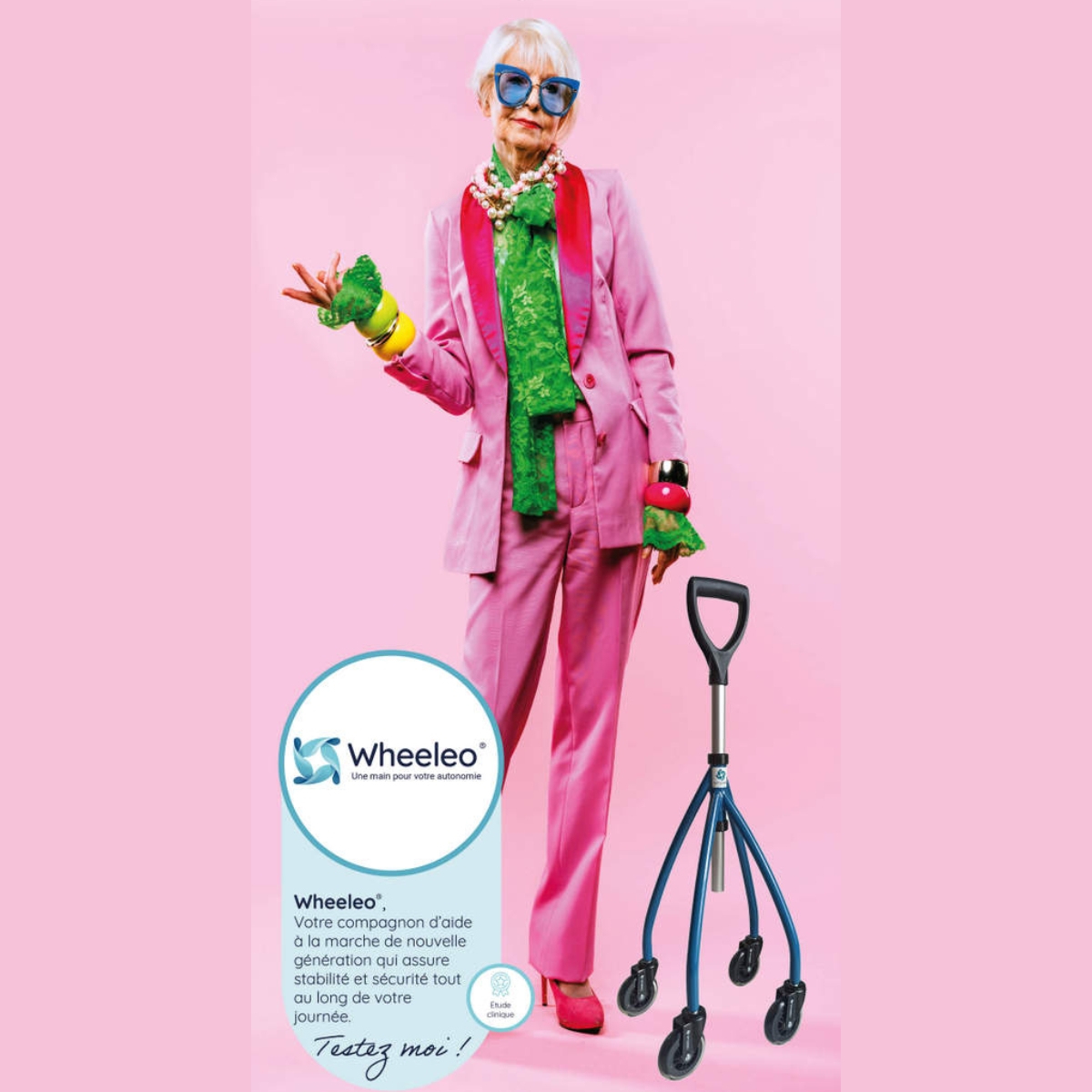 Déambulateur nouvelle génération Wheeleo M03