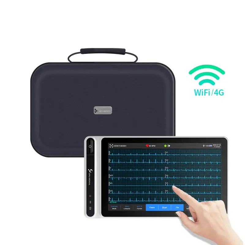 LepuMedicalAIAnalysisDiagnostic12-leadECGMonitorTabletNeoECGS120HeartRateDetectionwith7-inchTouchScreen-1.webp