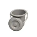 Seau Hyginique 10 litres gris 02.webp