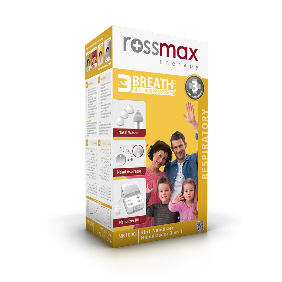 NK1000 Aérosol nébuliseur - laveur Rossmax 3 en 1 NK1000 M03