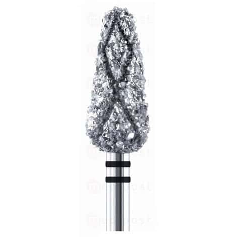 Fraise diamant cone diametre7mm grain mega a rainure M02