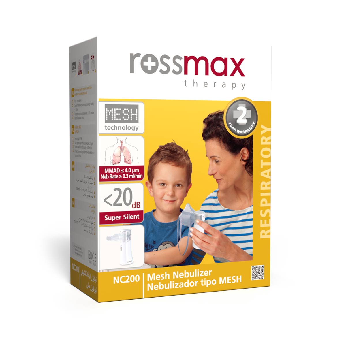 NC200 Aérosol Rossmax Mesh Technology NC200 M04